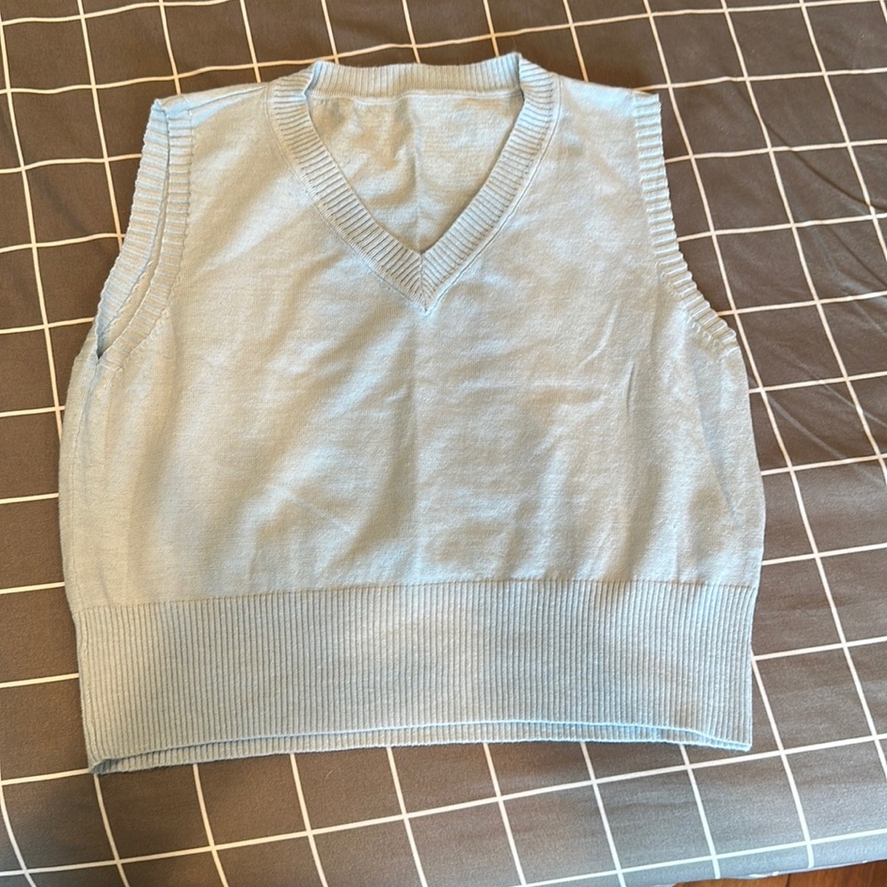 Powder blue vest